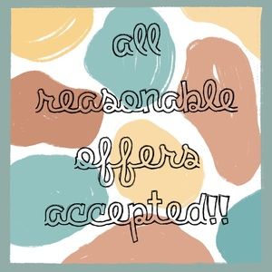 All reasonable offers accepted!!